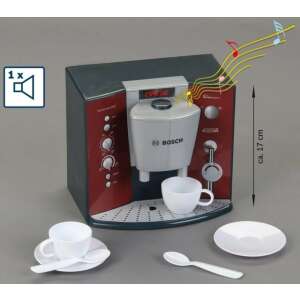 Set de joacă Bosch Espresso, cu efecte sonore, roșu și argintiu, pentru copii - Bucătărie pentru copii și accesorii de bucătărie pentru jucării