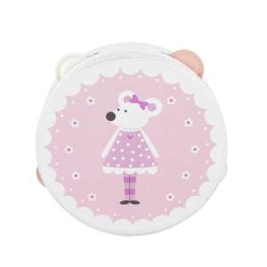 Orange Tree Toys Pink Mouse Tambourine, wooden musical instrument for kids, pink and white, with mouse design - Nonbrand Toy Instrument