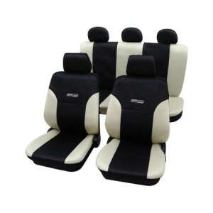 Schwarze und beige Wave Petex Universal-Sitzbezüge - Autositzbezüge
