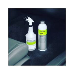 Koch Chemie Pol Star textile and leather cleaner with spray bottle on car floor - Car Care Tool
