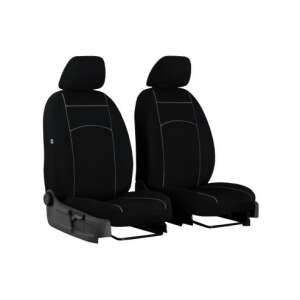 Set de huse negre pentru scaune auto pentru scaunele din față, Tuning 1+1 - Huse pentru scaune auto