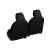 Set de huse negre pentru scaune auto pentru scaunele din față, Tuning 1+1