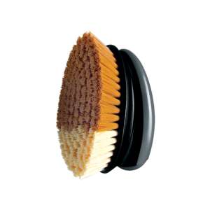 Meguiar's Carpet & Interior Brush, close-up of the brush head with two different bristle types - Car wash brush