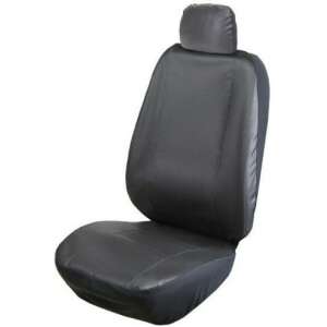 Carpassion M eco-leather car seat cover for vans, black, full view - Car seat cover