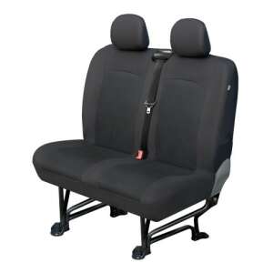 Carpassion van seat covers, black jacquard fabric, double seat, for van - Car seat cover