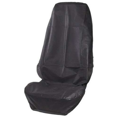 Carpassion reusable polypropylene seat cover, black, for protecting car seats from dirt and spills