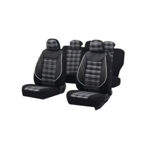 Set universal de huse sport pentru scaune auto - Plaid negru și gri - Nonbrand Huse pentru scaune auto