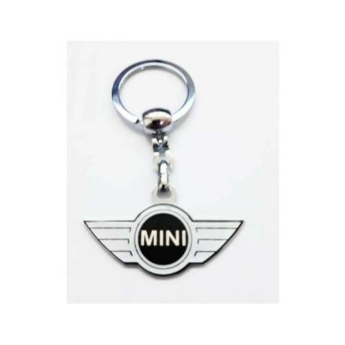 Mini Cooper Keychain, Metal Keychain with Mini Logo, Car Keychain, Keyring