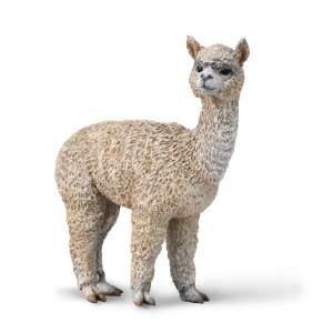 Hand-painted alpaca figure, realistic animal figurine, perfect for imaginative play - Papo Figure