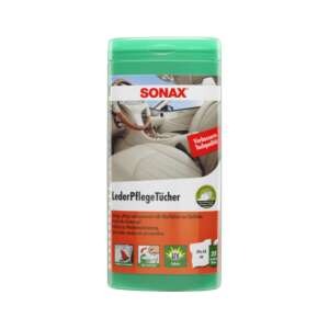 Sonax Șervețele pentru Îngrijirea Pielii, 25 de șervețele, pentru curățarea și îngrijirea suprafețelor din piele din mașini - Sonax Instrument de îngrijire a mașinii