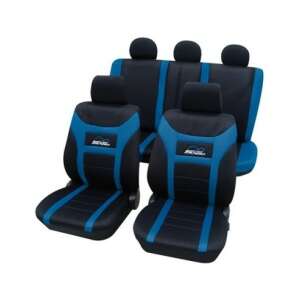 Super Speed Petex Universal-Autositzbezüge in Blau und Schwarz - Autositzbezüge