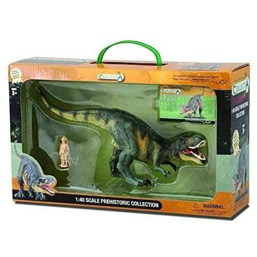 Collecta Tyrannosaurus Rex Deluxe Dinosaur Figure, 1:40 Scale Prehistoric Collection