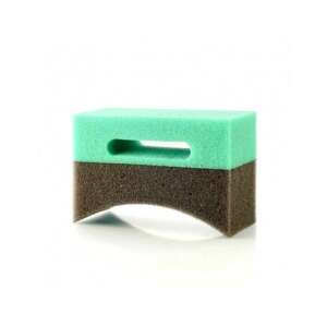 Green and black tire dressing applicator sponge - Vehicle & Part