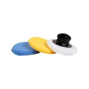 Set of 3 polishing discs for car detailing, 12cm diameter - Polishing disc