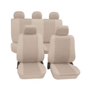 Beige Petex universal car seat covers set, full set for front and back seats - Nonbrand Car seat cover