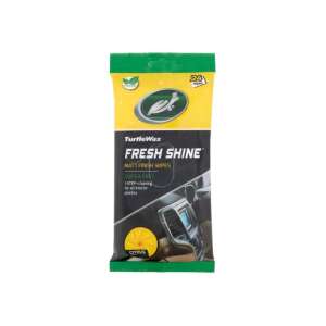 Turtle Wax Fresh Shine Matt Finish Wipes, 24 wipes, citrus scent, for cleaning car interior plastics - Turtle Wax