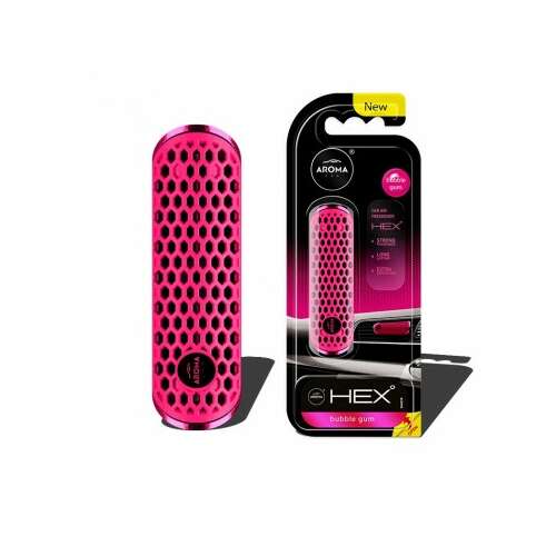 Aroma Car HEX Bubble Gum Lufterfrischer, rosa, für den Lüftungsgitter