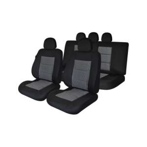 Schwarze UMB1 Universal-Autositzbezüge, Premium-Luxus, Set für alle Sitze - Autositzbezüge
