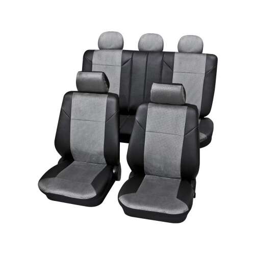 Petex Universal-Sitzbezüge Set in grauem Öko-Leder