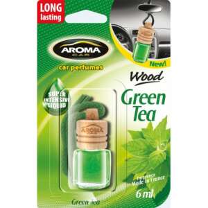 Aroma Car Wood Green Tea Auto-Lufterfrischer, 6ml, langanhaltend, hergestellt in Frankreich - Lufterfrischer für Autos