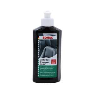 Sonax Leather Care, 250 ml bottle, leather cleaner and conditioner for car interiors - Sonax