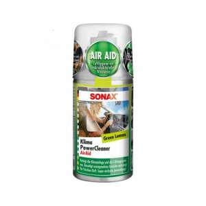 Sonax Klima PowerCleaner Air Aid Lămâie Verde, spray deodorizant pentru mașină, 100ml - Sonax