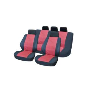 Set of bright red car seat covers with black accents - Nonbrand Car seat cover
