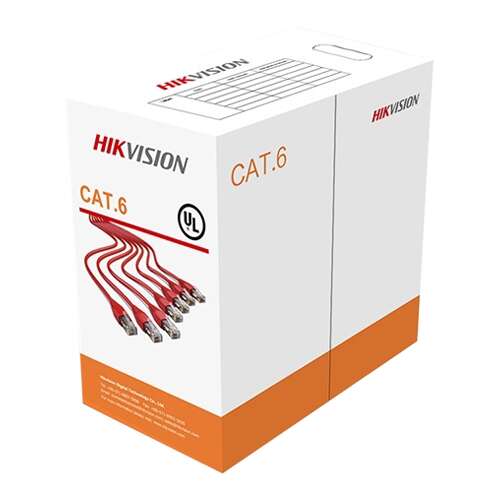 HIKVISION CAT.6 UTP kábel, 305 méteres doboz, teljes réz, 0,565mm