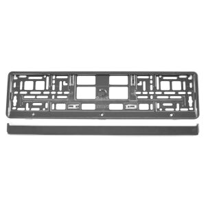 Prémium grafit rendszámtábla tartó, elölnézet - Rendszámtábla tartó