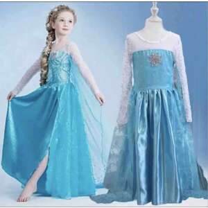 Jégvarázs Elza Hercegnő Jelmez - Kislány - 100-110 cm