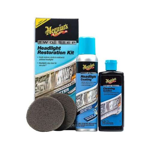 Meguiar's Two Step Headlight Restoration Kit, headlight restoration kit, car care, car detailing, headlight cleaner, headlight polish, headlight restoration