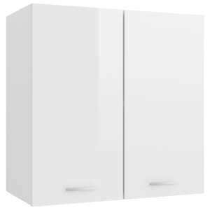 vidaXL magasfényű fehér forgácslap függő szekrény 60 x 31 x 60 cm 44385020 Konyhaszekrény