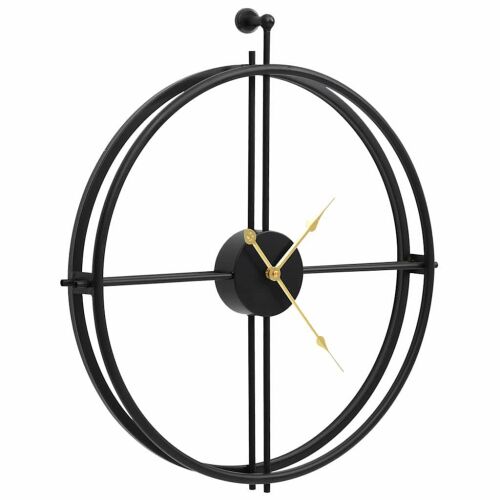 vidaXL fekete vas falióra 52 cm