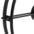 vidaXL fekete vas falióra 52 cm 183670092