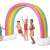 Kids playing with Intex Rainbow Cloud sprinkler, inflatable sprinkler for kids, garden sprinkler, summer fun, outdoor water toy