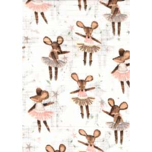 Mintás textil pelenka balerina egér mintával - Textil pelenka