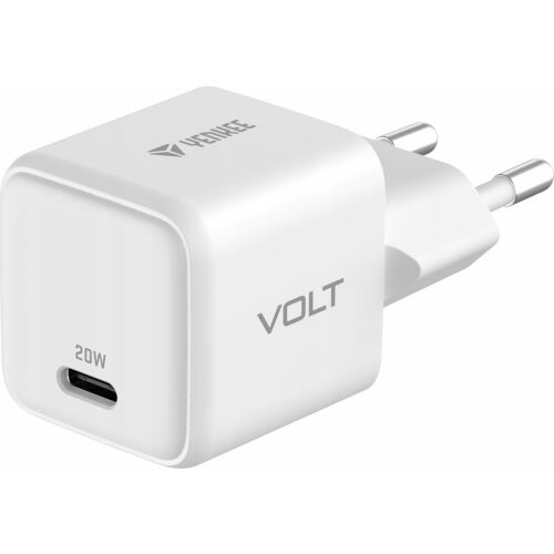 Ładowarka sieciowa Yenkee YAC G20 Volt 20W USB-C, biała