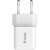 Ładowarka sieciowa Yenkee VOLT GaN USB-C, biała, 20W, widok z przodu