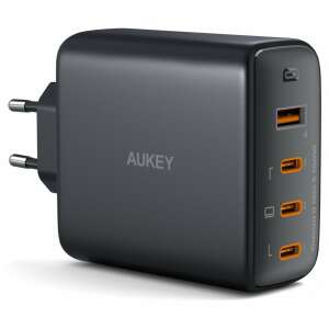 Încărcător de perete AUKEY Omnia II Mix S 100W cu 4 porturi USB-C și USB-A, negru - Încărcător de telefoane