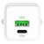 Yenkee YAC G38 Volt GaN 20W hálózati töltő, USB-C és USB-A portok közeli képe