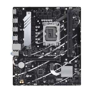 Placa de bază Asus Prime B760M-R D4, vedere din față - ASUS Plăci de bază