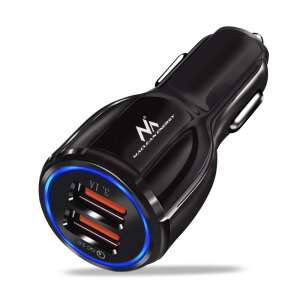 Încărcător auto Maclean MCE478B cu două porturi USB, tehnologie Qualcomm Quick Charge 3.0, ieșire 5V / 3.1A - Incarcatoare auto
