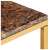 vidaXL barna márvány textúrájú valódi kő dohányzóasztal 40x40x35 cm 53637473}