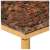 vidaXL barna márvány textúrájú valódi kő dohányzóasztal 40x40x35 cm 53637473}