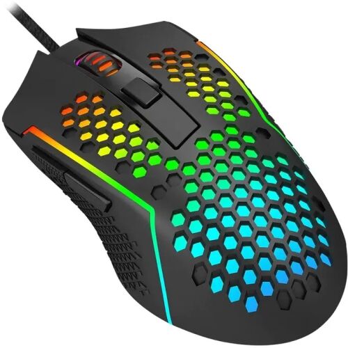 RGB геймърска мишка Redragon M987-K с пчелна пита