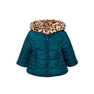 Mayoral reversible girls' coat – green/faux fur – 68 cm 130490005 - Kids' Jacket