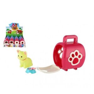 Toi-Toys Surprise Pet Figure and Carrier Playset - Yellow Cat - Figure