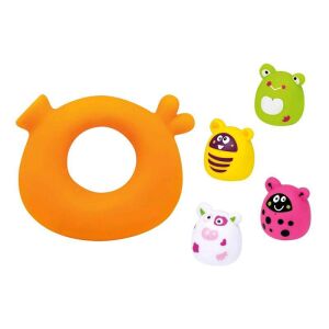 Escabbo bath toy set with 5 animal figures and swim ring - Bath Toy