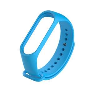 Szilikon szíj Xiaomi Mi Band 3 / Xiaomi Mi Band 4 készülékhez - Világos kék