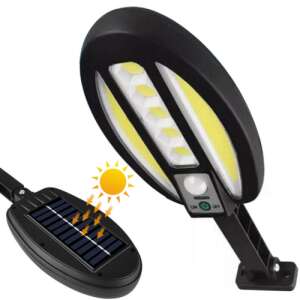 Lampă de securitate cu senzor de mișcare alimentată cu energie solară cu 95 LED-uri, impermeabilă IP65, neagră - Reflectoare și lămpi de lucru